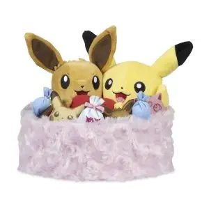 THEVOLTAGE.CL POKEMON CENTER PLUSH PIKACHU&EEVEE SAN VALENTIN