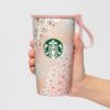 STARBUCKS SAKURA 2025 BOTELLA DE ACERO INOXIDABLE CON COPA 355ML - Imagen 6