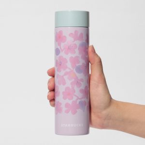 STARBUCKS SAKURA 2025 BOTELLA DE ACERO INOXIDABLE PÚRPURA CLARO 350ML - Imagen 5
