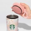 STARBUCKS SAKURA 2025 BOTELLA DE ACERO INOXIDABLE CON COPA 355ML - Imagen 2