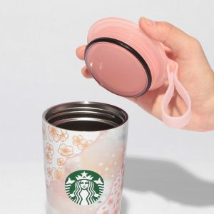 –         STARBUCKS SAKURA 2025 BOTELLA DE ACERO INOXIDABLE CON COPA 355ML + LUCKY BAG