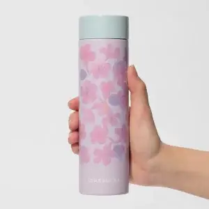 STARBUCKS SAKURA 2025 BOTELLA DE ACERO INOXIDABLE PÚRPURA CLARO 350ML