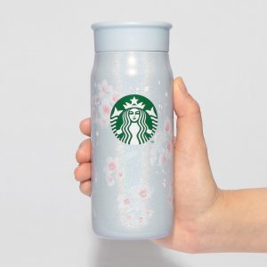 -         STARBUCKS SAKURA 2025 BOTELLA DE ACERO INOXIDABLE AZUL PÁLIDO IRIDISCENTE 355ML + LUCKY BAG - Imagen 3