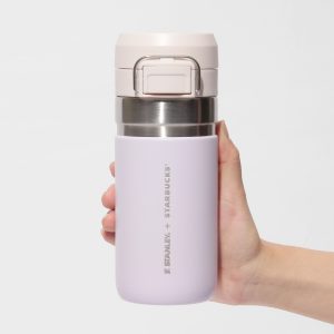 STARBUCKS SAKURA 2025 BOTELLA DE ACERO INOXIDABLE STANLEY ROSA 473ML - Imagen 5