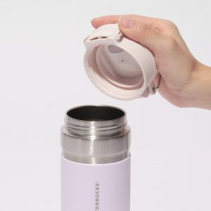 STARBUCKS SAKURA 2025 BOTELLA DE ACERO INOXIDABLE STANLEY ROSA 473ML - Imagen 3