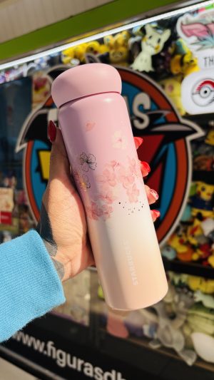 STARBUCKS SAKURA 2025 BOTELLA DE ACERO INOXIDABLE GRADIENTE ROSA PÁLIDO 355ML