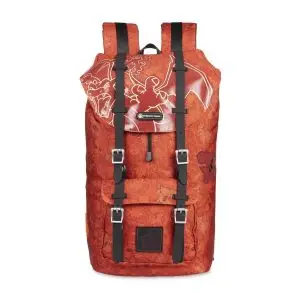THEVOLTAGE.CL POKEMON CENTER ACCESORIOS BACKPACK/MOCHILA CHARIZARD POKEMONES FUEGO