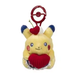 THEVOLTAGE.CL POKEMON CENTER PLUSH PIKACHU LLAVERO SWEETHEART DINER