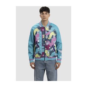 THEVOLTAGE.CL POKEMON CENTER VESTUARIO CHAQUETA BOMBER EEVEE EVOLUTIONS VAPOREON TALLA XL - Imagen 3