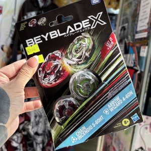 –  BEYBLADE X TAKARA TOMY DOBLE CHAIN INCENDIO 5-60HT & ARROW WIZARD 4-60N