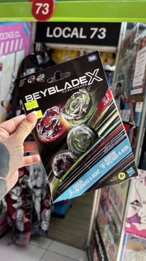 -  BEYBLADE X TAKARA TOMY DOBLE CHAIN INCENDIO 5-60HT & ARROW WIZARD 4-60N