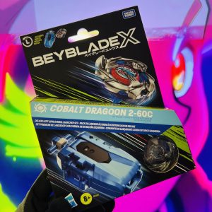–  BEYBLADE X TAKARA TOMY CON LANZADOR  DELUXE COBALT DRAGOON 2-60C