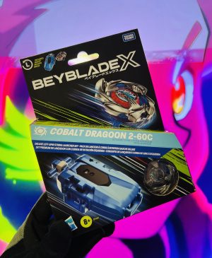 -  BEYBLADE X TAKARA TOMY CON LANZADOR  DELUXE COBALT DRAGOON 2-60C