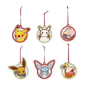 THEVOLTAGE.CL POKEMON CENTER NAVIDAD/HOLIDAY ORNAMENTOS CERÁMICA SET