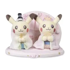 THEVOLTAGE.CL POKEMON CENTER PLUSH PIKACHU PRINCESS FESTIVAL PAIRED
