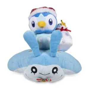THEVOLTAGE.CL POKEMON CENTER NAVIDAD/HOLIDAY PLUSH PIPLUP & MANTYKE