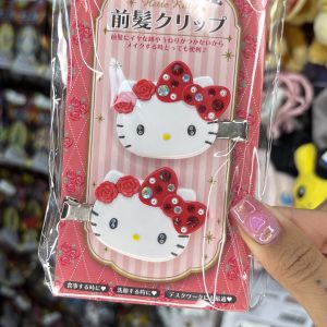 SANRIO CLIP CABELLO CRISTALES HELLO KITTY RED