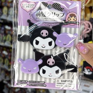 SANRIO CLIP CABELLO SET CABEZA DOBLE KUROMI