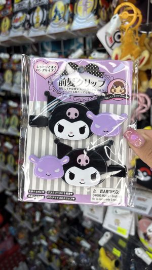 SANRIO CLIP CABELLO SET CABEZA DOBLE KUROMI