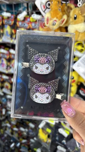 SANRIO CLIP CABELLO FULL CRISTALES KUROMI
