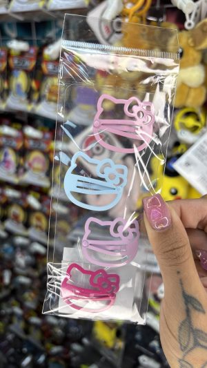 SANRIO CLIP CABELLO SET X4 HELLO KITTY