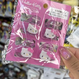 SANRIO CLIP CABELLO SET MINI X4 HELLO KITTY