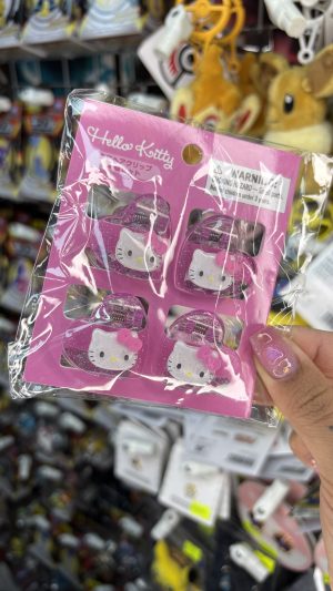 SANRIO CLIP CABELLO SET MINI X4 HELLO KITTY