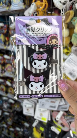 SANRIO CLIP CABELLO SET CABEZA KUROMI