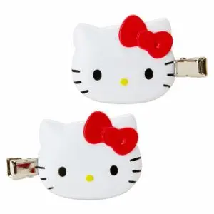 SANRIO CLIP CABELLO SET CABEZA HELLO KITTY RED