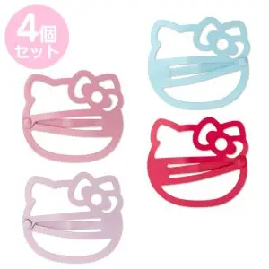 SANRIO CLIP CABELLO SET X4 HELLO KITTY