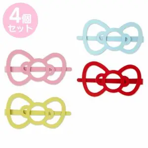 SANRIO CLIP CABELLO SET X4 RIBBON
