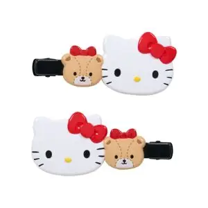 SANRIO CLIP CABELLO SET CABEZA DOBLE HELLO KITTY