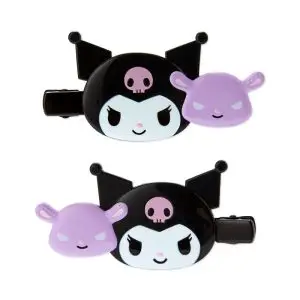 SANRIO CLIP CABELLO SET CABEZA DOBLE KUROMI