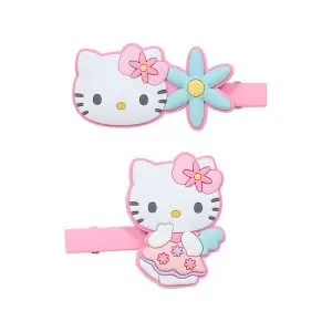 SANRIO CLIP CABELLO SET SILICONA HELLO KITTY